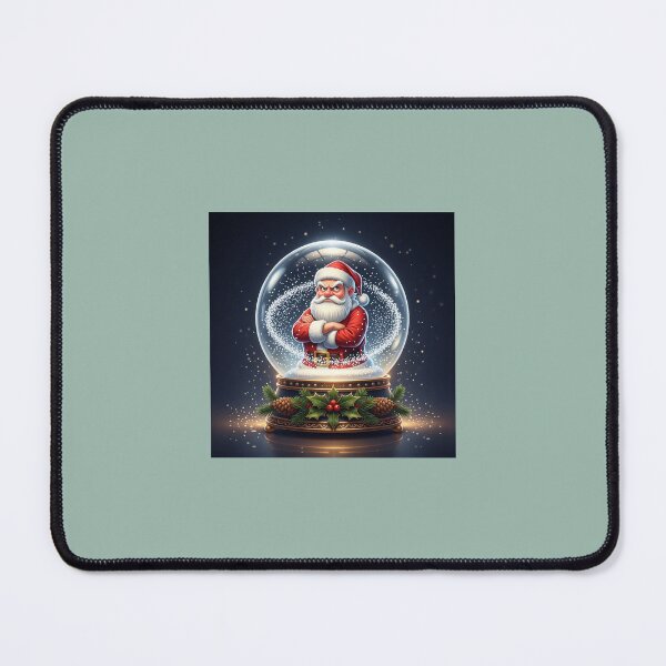 Item preview, Luxury Santa Claus Snow Globe Illustration – Magical Christmas Night Art designed and sold by KalaPXL.