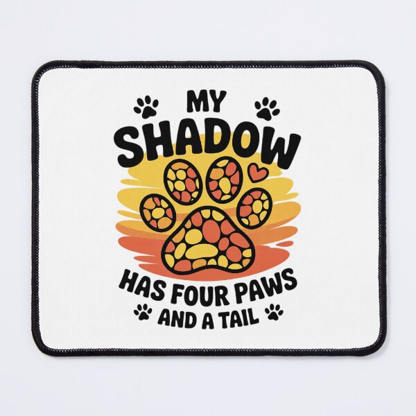 Item preview, Kawaii Dog Floral Paw My Four Legged Shadow Companion  designed and sold by FadeOfThrone.