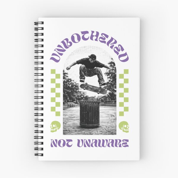 Item preview, Unbothered Not Unaware – Conscious Skate Design designed and sold by Tattee.