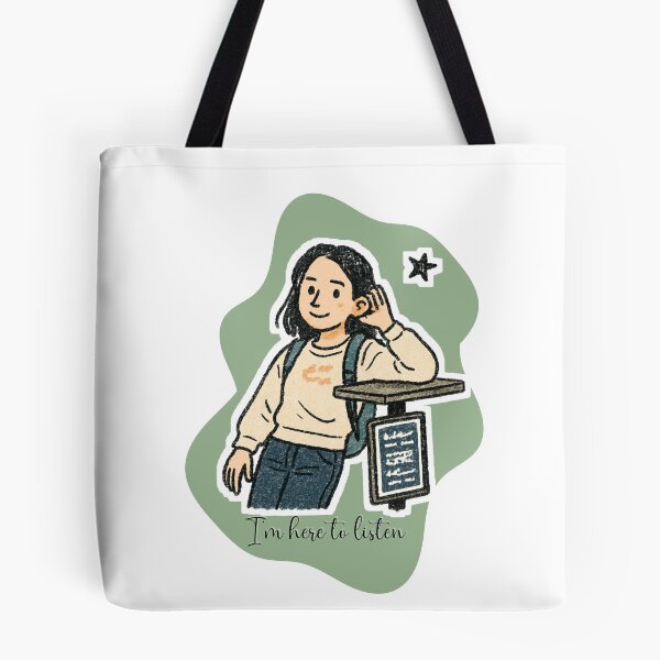 Item preview, Friendly-I’m Here to Listen – Kindness & Emotional Support Illustration designed and sold by BenderPaz.