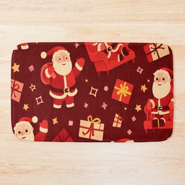 Item preview, Cute Santa Claus Christmas Seamless Pattern Illustration designed and sold by DrawHandArt.