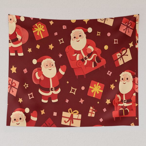 Item preview, Cute Santa Claus Christmas Seamless Pattern Illustration designed and sold by DrawHandArt.