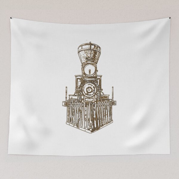 Item preview, Vintage Wood Burning Locomotive Graphic designed and sold by QuayTradingCo.