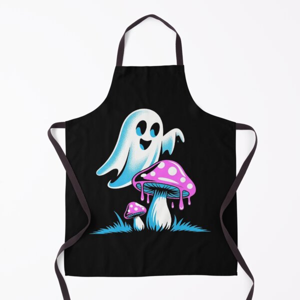 Item preview, Cute Ghost & Magic Mushroom – Whimsical Halloween Fantasy designed and sold by vvcreativedesigns.