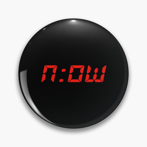 Item preview, Digital Clock Typography Art – “N:OW” Mindfulness Poster for Motivation, Focus & Present Moment  designed and sold by Bright Nest Studio.