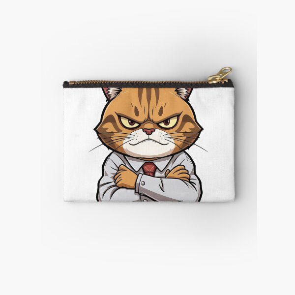 Item preview, The Boss - Grumpy Manager Cat in Suit and Tie designed and sold by The Grumpy Pet Club.