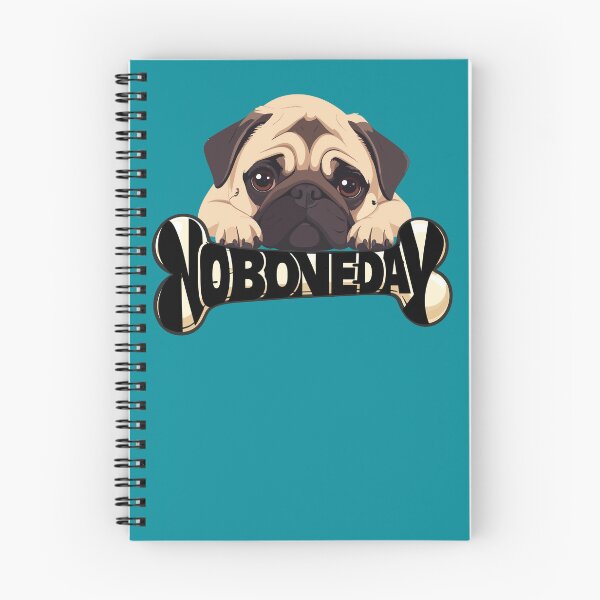 Item preview, No Bone Day pug and bone designed and sold by Art-Horizon.