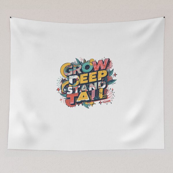 Item preview, Crece profundo y mantente alto designed and sold by TeeTreeDigital.
