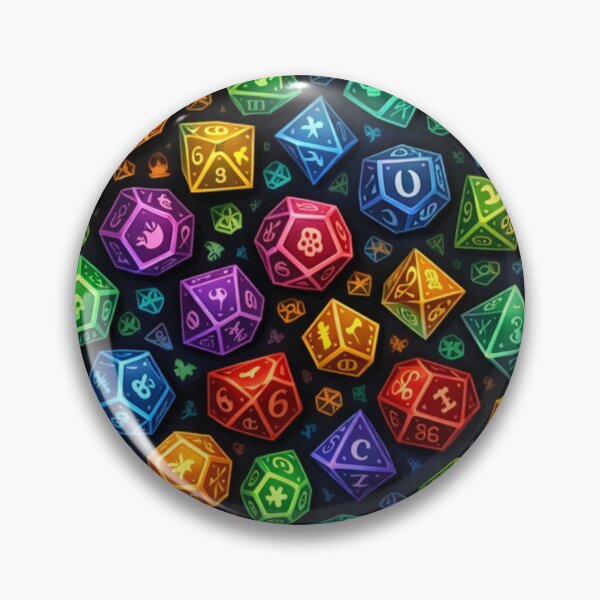 Item preview, Colorful Polyhedral Dice Pattern designed and sold by Maverickystore.