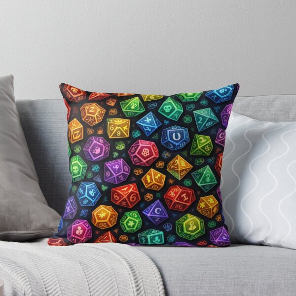 Item preview, Colorful Polyhedral Dice Pattern designed and sold by Maverickystore.