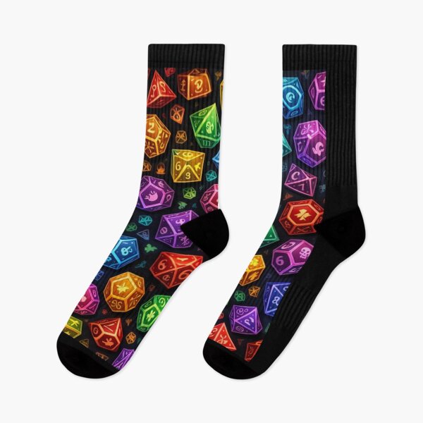 Item preview, Colorful Polyhedral Dice Pattern designed and sold by Maverickystore.