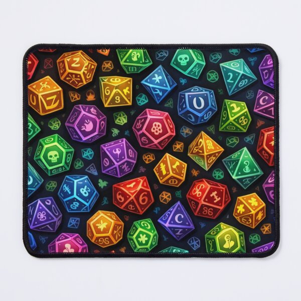 Item preview, Colorful Polyhedral Dice Pattern designed and sold by Maverickystore.
