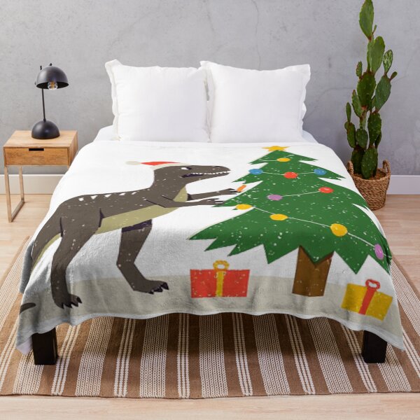 Item preview, Man struggle Dinosaur decorating Christmas Tree designed and sold by CaseMastery.