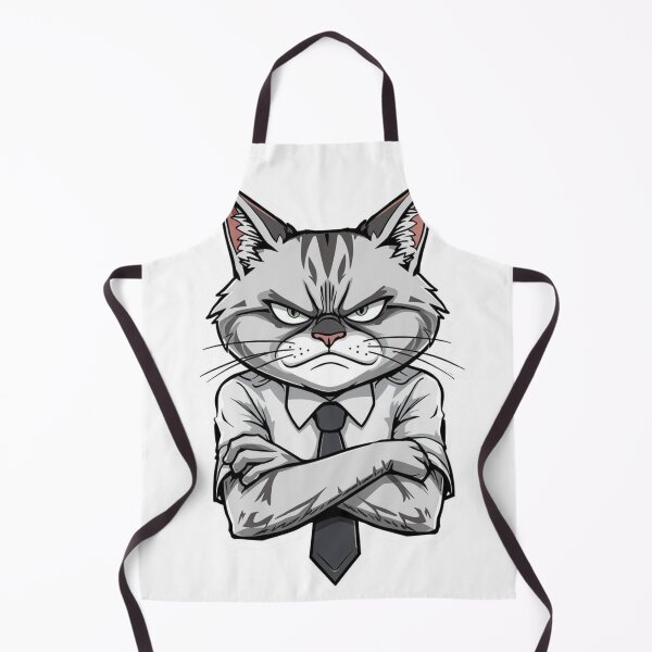 Item preview, Buff Business Cat - Grumpy Office Humor Sticker designed and sold by The Grumpy Pet Club.