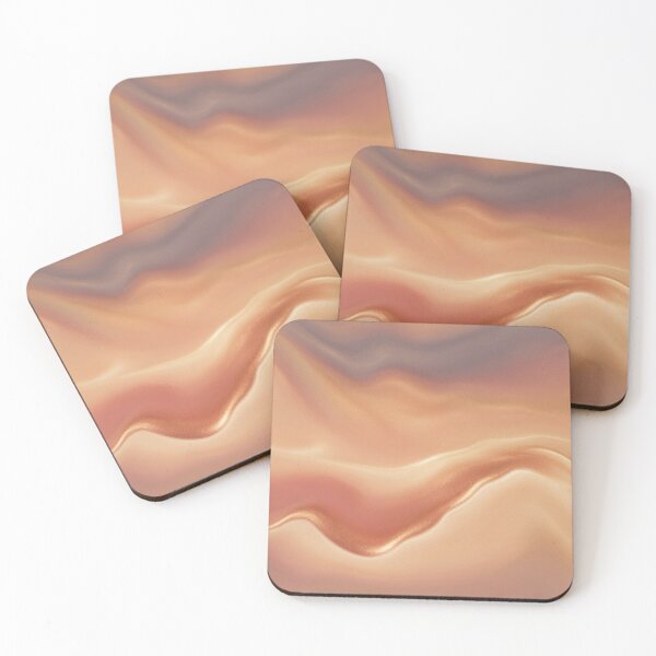 Item preview, Rose gold fluid wave abstract art designed and sold by Pixel flow studio.