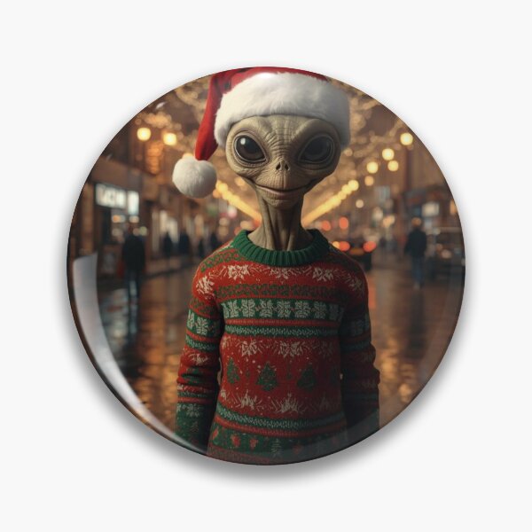 Item preview, Space Cosmic Holiday Christmas Alien designed and sold by Art-NestEG.