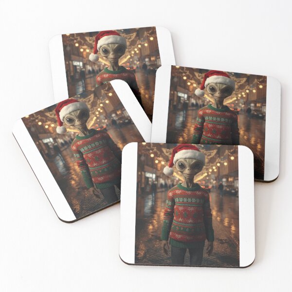 Item preview, Space Cosmic Holiday Christmas Alien designed and sold by Art-NestEG.