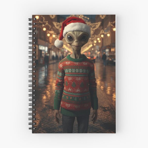 Item preview, Space Cosmic Holiday Christmas Alien designed and sold by Art-NestEG.