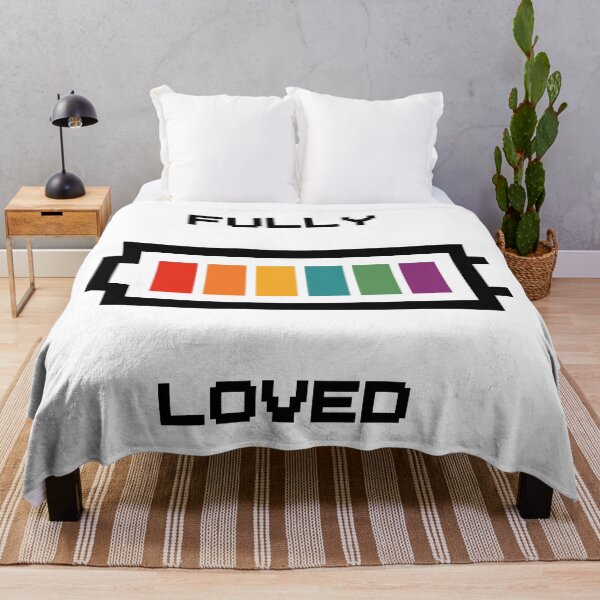 Item preview, Fully Loved - Pixel Rainbow Battery (Retro 8-bit) designed and sold by ProjetF.