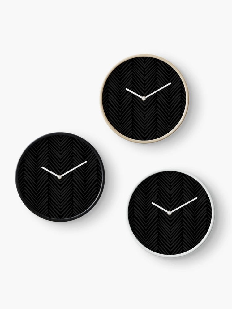 Thumbnail 3 of 4, Clock, Zig zag pattern - dark designed and sold by AndroidZ.