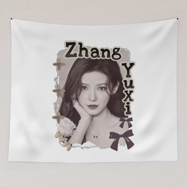 Item preview, Zhang Yuxi (张予曦) Chinese Actress Art Chinese Celebrity Illustration Scrapbook Collage Cozy Y2K Vintage Design designed and sold by HELL0WBELLO.