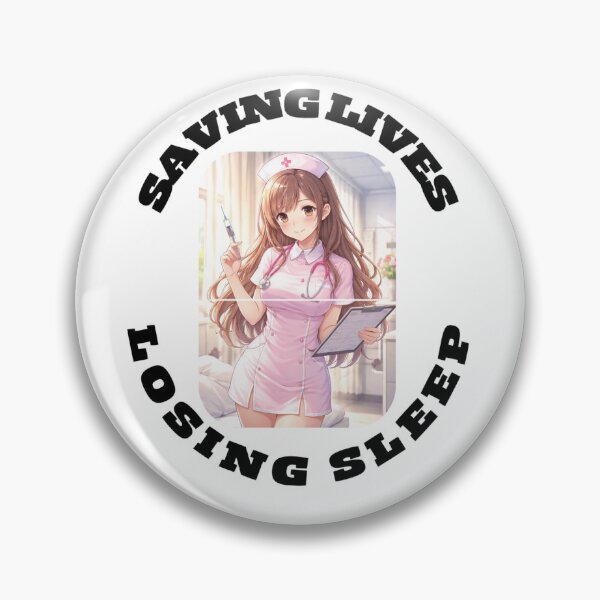 Item preview, saving lives losing sleep designed and sold by Anixtastickers.