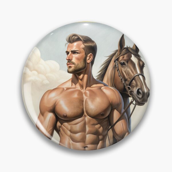 Artikelvorschau, Ein perfekter Mann mit einem Pferd entworfen und verkauft von gayishdesign.
