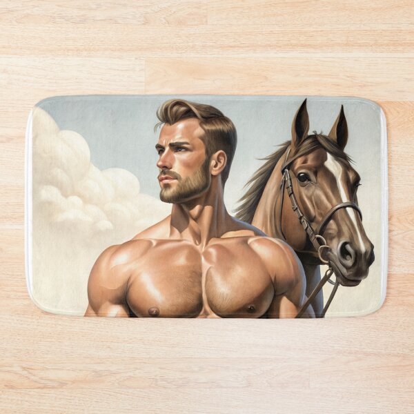 Item preview, A perfect man with a horse designed and sold by gayishdesign.