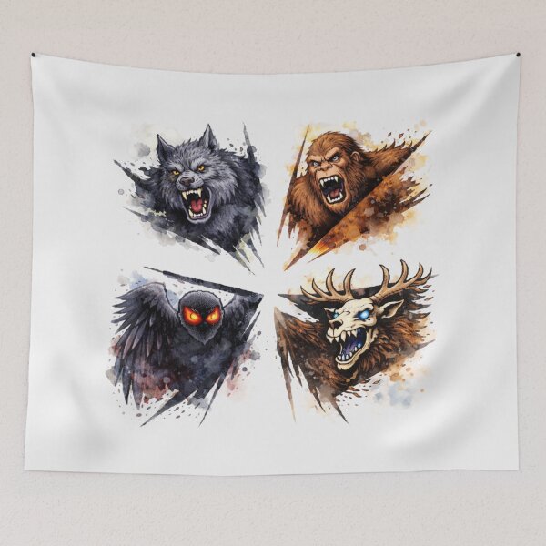 Item preview, Watercolor Cryptids  designed and sold by Planetporridge.