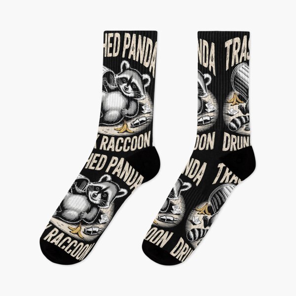 Item preview, Trashed Panda Drunk Raccoon – Funny Raccoon Meme designed and sold by Millsoft.