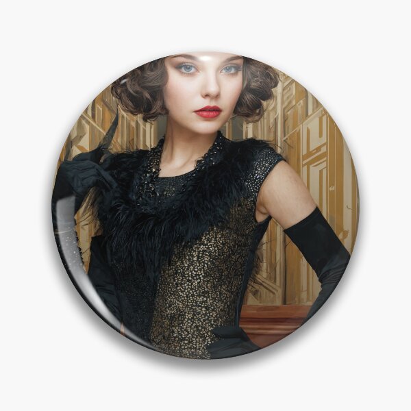 Item preview, Gilded Glamour: Flapper Elegance in Art Deco Splendor designed and sold by ForeverPrintsOK.