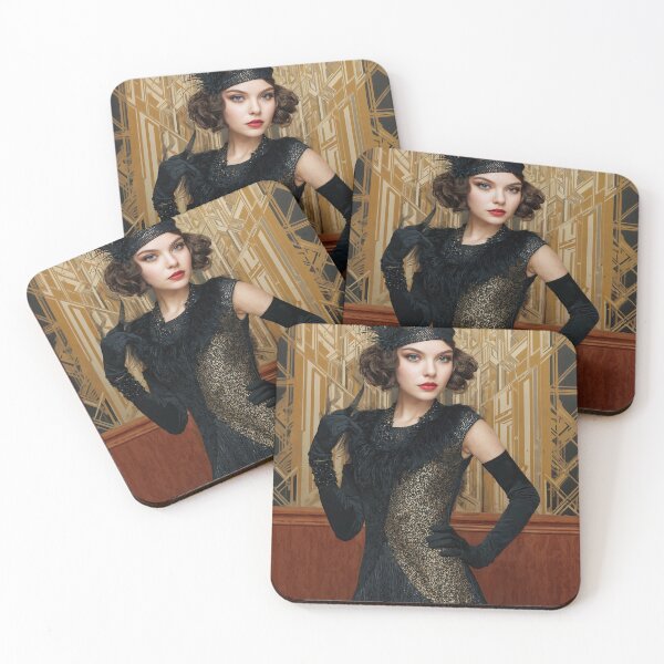 Item preview, Gilded Glamour: Flapper Elegance in Art Deco Splendor designed and sold by ForeverPrintsOK.