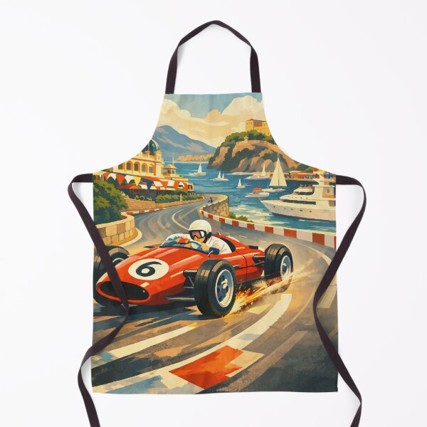 Item preview, Monaco Grand Prix vintage retro poster 1960 designed and sold by ocusido.