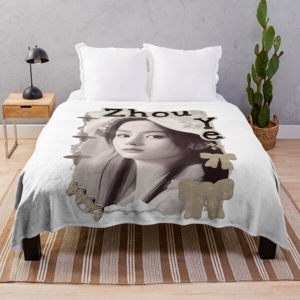 Item preview, Zhou Ye (周也) Chinese Actress Art Chinese Celebrity Illustration Scrapbook Collage Cozy Y2K Vintage Design designed and sold by HELL0WBELLO.