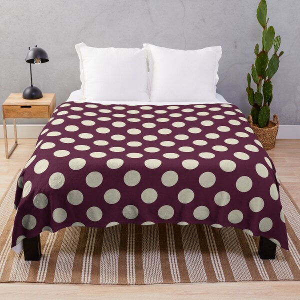 Item preview, Classic White and Burgundy Polka Dot Pattern designed and sold by Ed & Harmony.