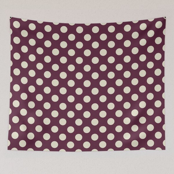 Item preview, Classic White and Burgundy Polka Dot Pattern designed and sold by Ed & Harmony.