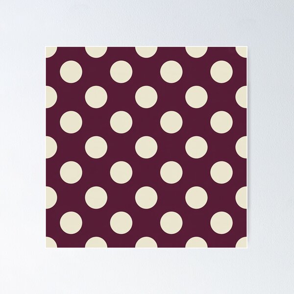 Item preview, Classic White and Burgundy Polka Dot Pattern designed and sold by Ed & Harmony.