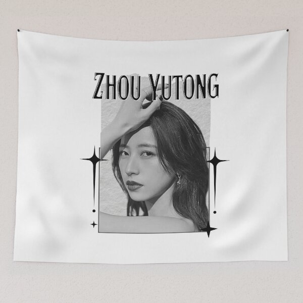 Item preview, Zhou Yutong (周雨彤) Chinese Actress Art Chinese Celebrity IllustrationScrapbook Collage Cozy Y2K Vintage Design designed and sold by HELL0WBELLO.