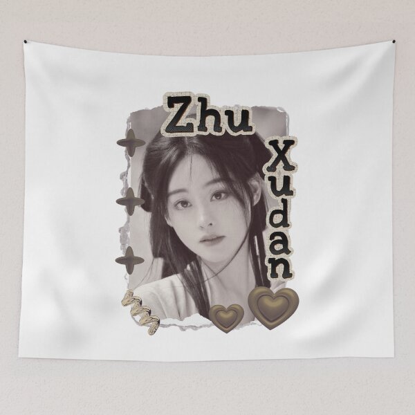 Item preview, Zhu Xudan (祝绪丹) Chinese Actress Art Chinese Celebrity Illustration Scrapbook Collage Cozy Y2K Vintage Design designed and sold by HELL0WBELLO.