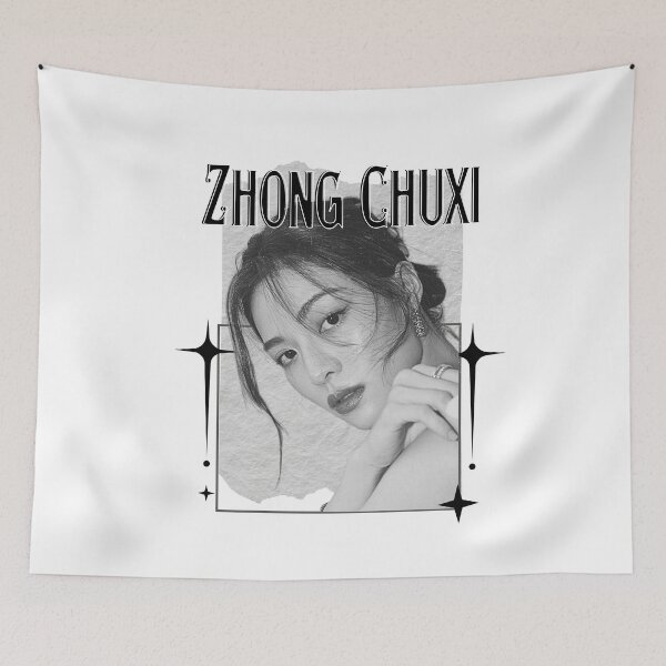 Item preview, Zhong Chuxi (钟楚曦) Chinese Actress Art Chinese Celebrity IllustrationScrapbook Collage Cozy Y2K Vintage Design designed and sold by HELL0WBELLO.