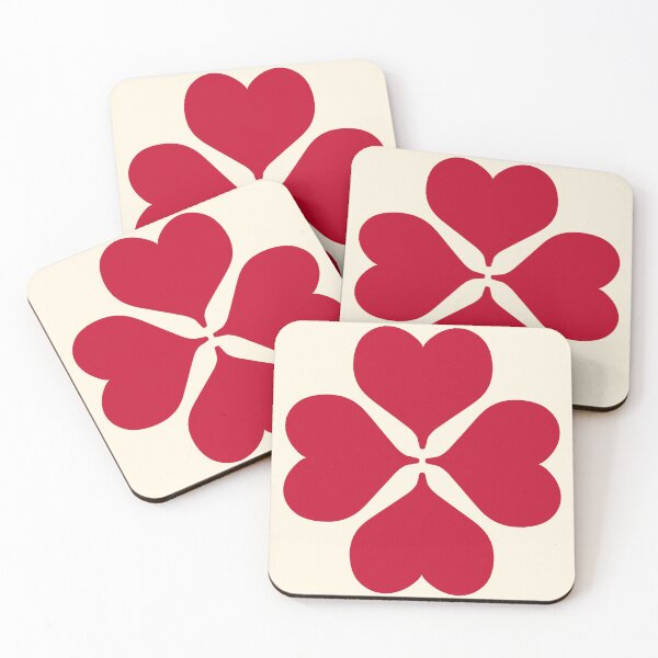 Item preview, Clover Hearts | Modern Folk Heart Pattern designed and sold by Sole-e-Vento-Studio.