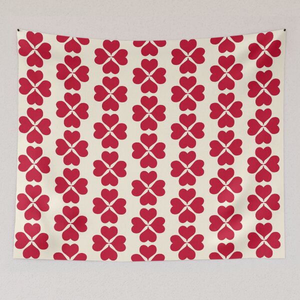 Item preview, Clover Hearts | Modern Folk Heart Pattern designed and sold by Sole-e-Vento-Studio.