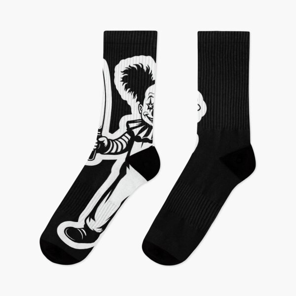 Item preview, Sinister Clown with Knife & Flower – Dark Circus Horror Art for Posters, Tees & Creepy Decor designed and sold by Bright Nest Studio.