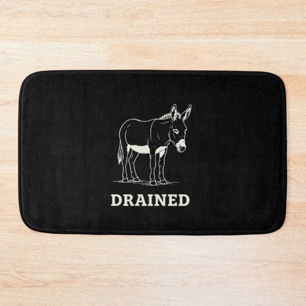 Item preview, Drained Donkey – Minimalist Exhausted Animal Design designed and sold by FluffinCool.
