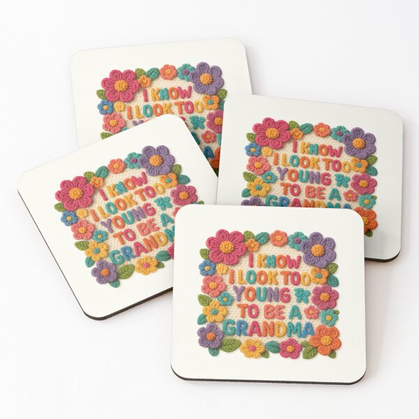 Item preview, I Know I Look Too Young to Be a Grandma Flowers Vintage  designed and sold by SunfullyYours.