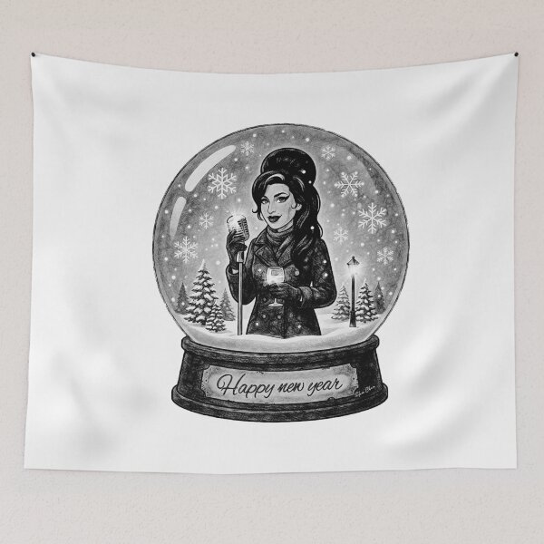 Item preview, Retro Winter Jazz Queen designed and sold by Hen-C-Art.