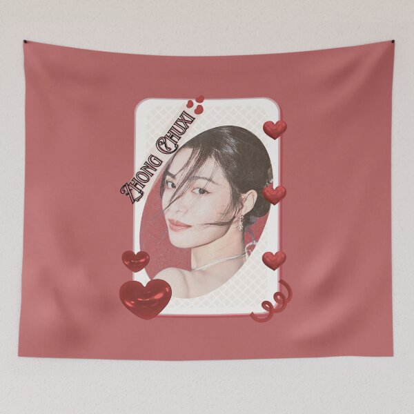 Item preview, Zhong Chuxi (钟楚曦) Portrait Chinese Actress Art Chinese Celebrity Illustration portrait illustration Red Aesthetic Collage Design designed and sold by AJUNICE STUDIO.