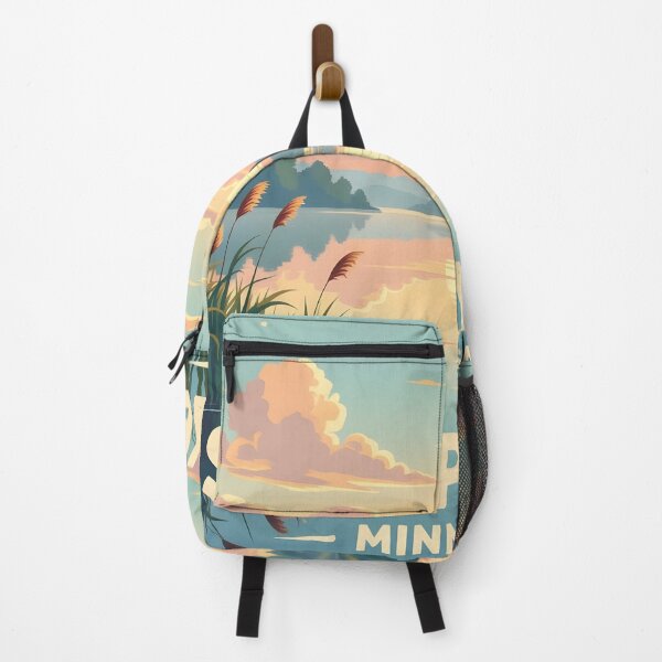 Item preview, Sleepy Eye, Minnesota, USA: Vintage-Style Painterly Travel Poster designed and sold by LSVart.