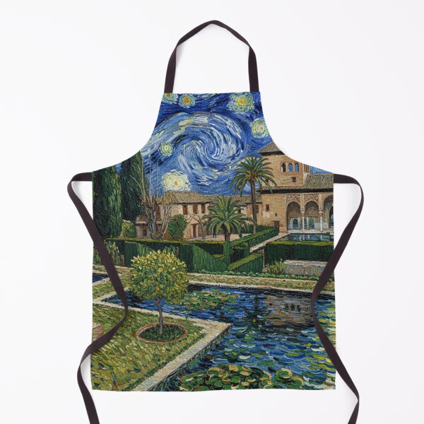 Item preview, Gardens of the Partal Palace of the Alhambra in the Van Gogh style designed and sold by KukiLdeGuevara.