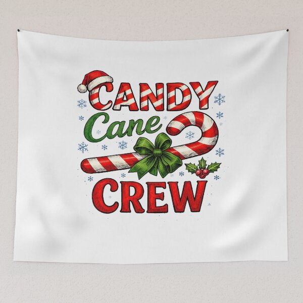 Item preview, Candy Cane Crew T-Shirt, Funny Christmas Matching Family Gift, Holiday Party Friends Graphic Tee, Xmas Crew Shirt designed and sold by JoyBoyStudio1.